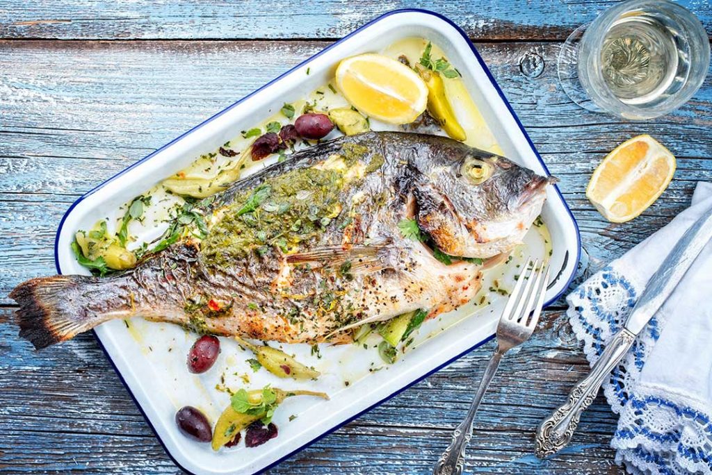 Grilled fish