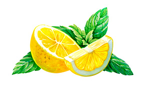 lemon watercolour